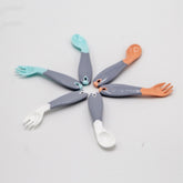 Babyjem Açılı Mama Kaşık Çatal Takımı Yeşil